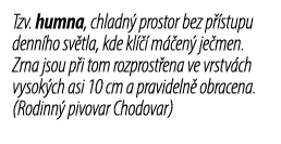 Tzv. humna, chladn prostor bez p  stupu denn ho sv tla, kde kl    m  en  je men. Zrna jsou p i tom rozprost ena ve v...