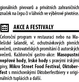 gion ln ch pivovar a priv tn ch zahrani n ch zna ek na  epu  i v l hv ch ve v b rov  pivot ce. ￼AKCE A FESTIVALY Cel...