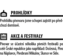  ￼Prohl dky Prohl dku pivovaru jsme schopni zajistit po p edchoz domluv . ￼AKCE A FESTIVALY Pivovar se   astn  n kol...