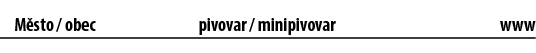  M sto / obec pivovar / minipivovar www