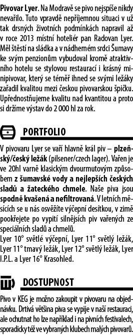 Pivovar Lyer. Na Modrav se pivo nejsp  e nikdy neva ilo. Tuto vpravd  nep  jemnou situaci v u  tak drsn ch  ivotn ch...