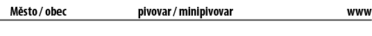  M sto / obec pivovar / minipivovar www