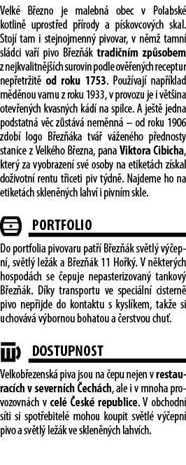 Velk B ezno je malebn  obec v Polabsk  kotlin  uprost ed p  rody a p skovcov ch skal. Stoj  tam i stejnojmenn  pivov...