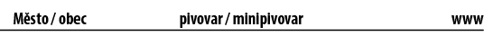  M sto / obec pivovar / minipivovar www