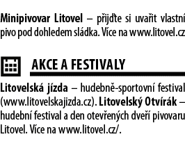 Minipivovar Litovel – p ij te si uva it vlastn pivo pod dohledem sl dka. V ce na www.litovel.cz ￼AKCE A FESTIVALY Li...